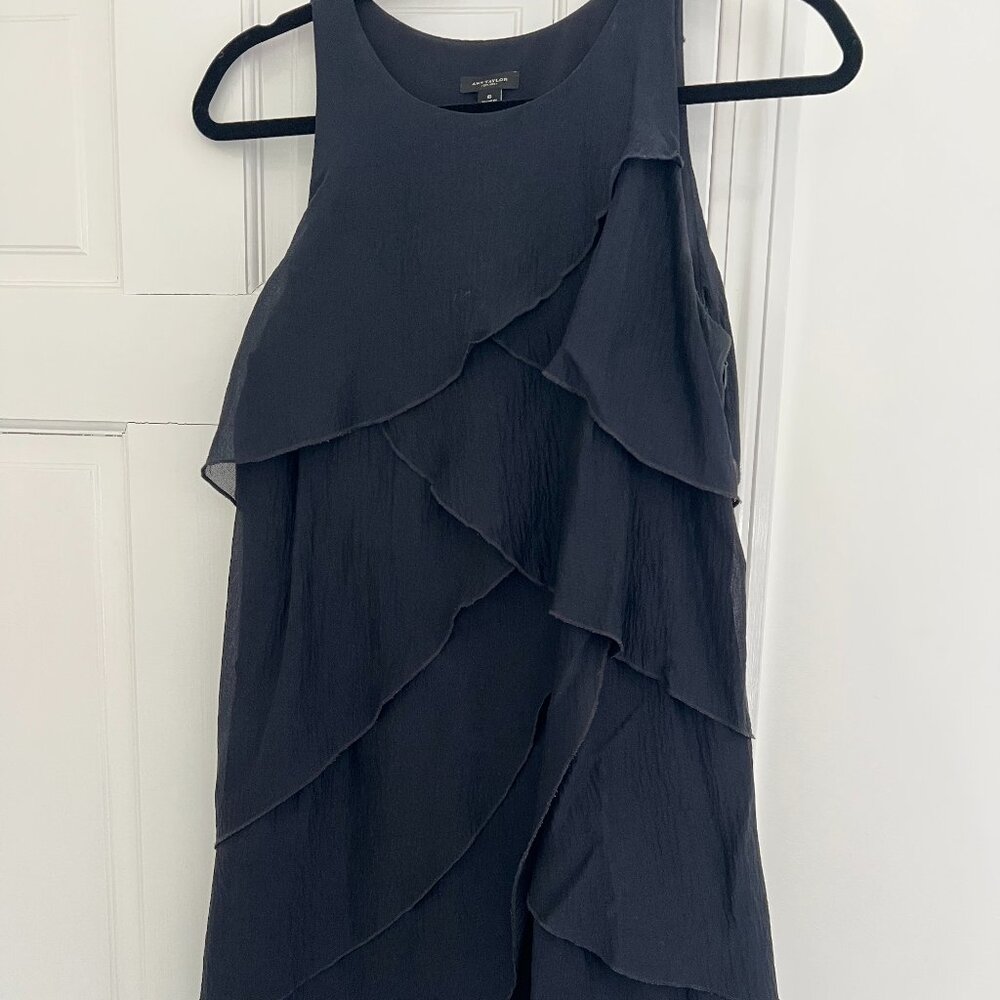 Ann Taylor- Black Ruffled Dress - Size 6